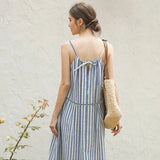 Chic Striped Maxi Dress