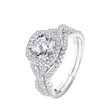 Women's Stylish Round Moissanite Ring - Dazpy