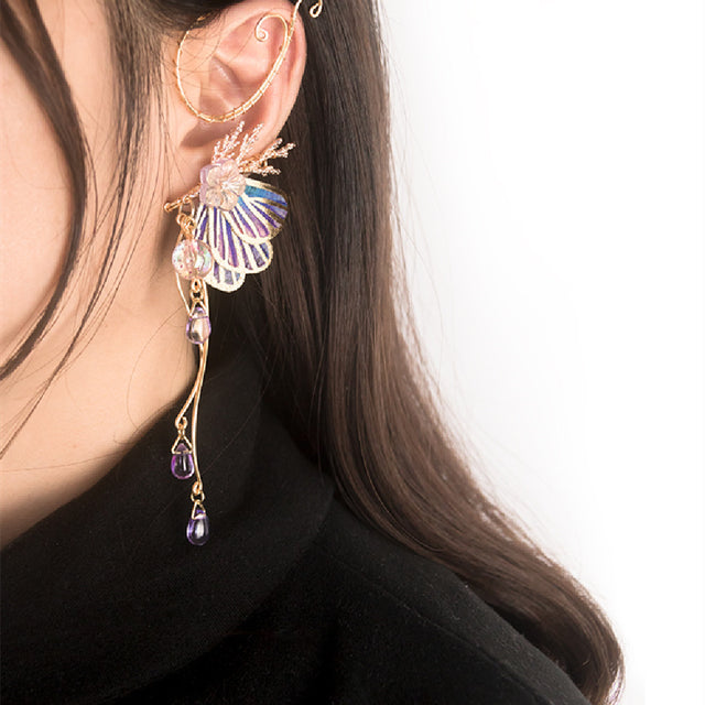 Women's Fashion Butterfly Glass Earrings - Dazpy