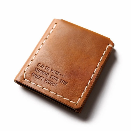 Tri-fold personalized retro wallet - Dazpy