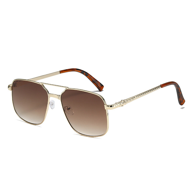 Metal Square Frame Sunglasses