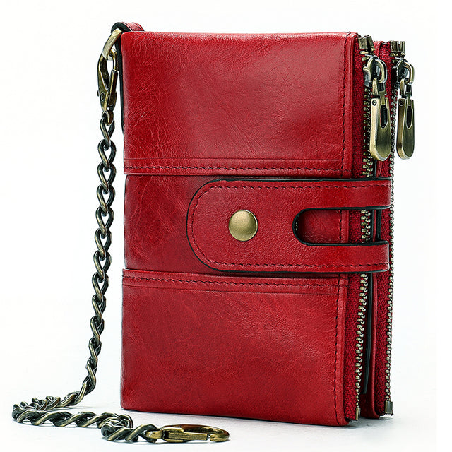 Cowhide men's anti-theft wallet - Dazpy