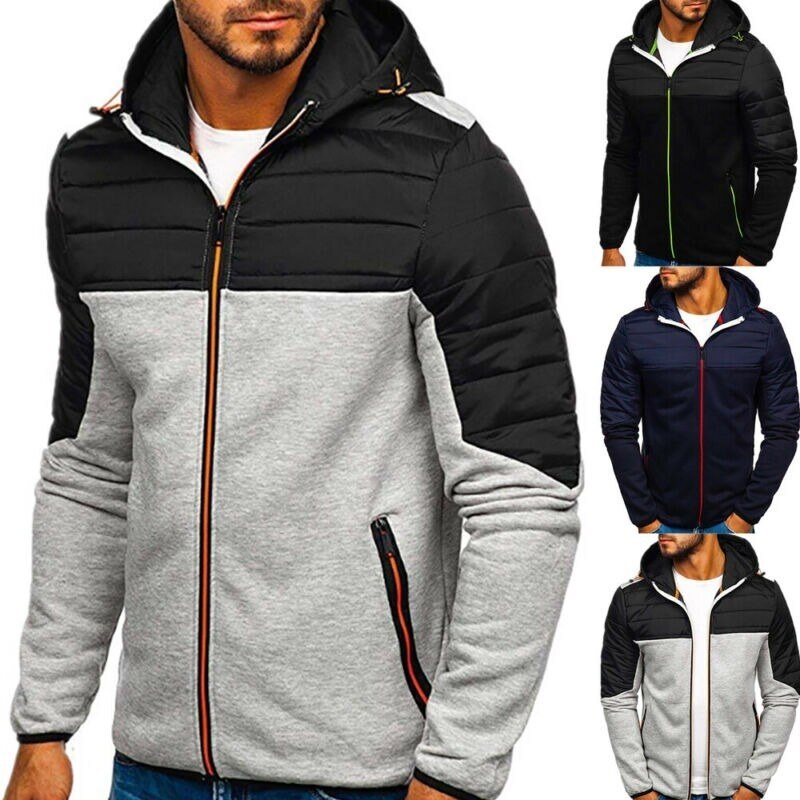 Modische Herbst- und Winter-Herren-Freizeitjacke aus Baumwolle