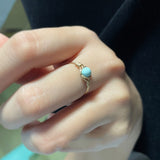 Fashion Natural Turquoise Handmade Ring - Dazpy