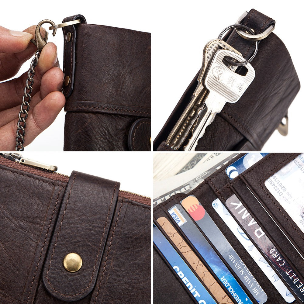 Antimagnetic leather wallet - Dazpy