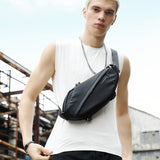 Small Chest Bag Men's Casual Sports Messenger Bag Fashion Trend Shoulder Men's Bag - Dazpy