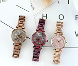 Time to run rhinestone steel belt fashion trend student fashion watch watch female - Dazpy