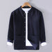 Men's Loose Velvet Thickened Cotton And Linen Casual Composite Jacket