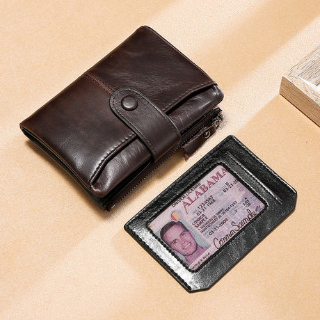 Cowhide men's wallet - Dazpy