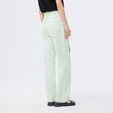 Sommerliche Bright Line Jeans mit weitem Bein für Damen