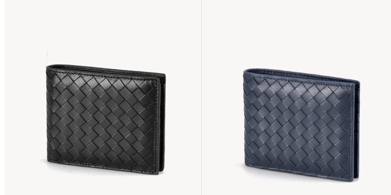 Leather woven wallet - Dazpy