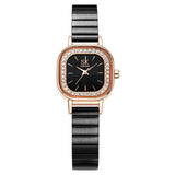 Watch Women's Square Mesh Belt With Diamond Watch - Dazpy