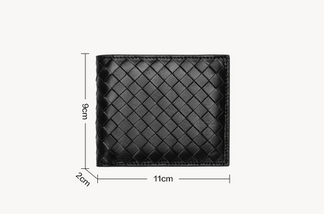 Leather woven wallet - Dazpy