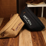 New Versatile Men's Single Shoulder Chest Bag Large Capacity Sports And Leisure Multifunctional Canvas Waist Bag - Dazpy