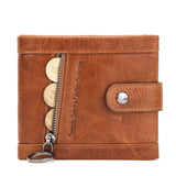 RFID anti-theft brush leather trendy men's wallet - Dazpy