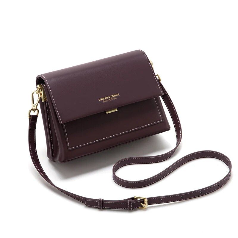 Luxury European-Style Leather Crossbody Bag for Women