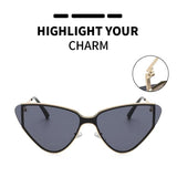 Luxury Steampunk Cat Eye Sunglasses - Gradient UV400 Protection for Men and Women