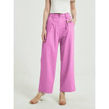 High-Waist Wide Leg Vintage Style Trousers