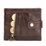 RFID anti-theft brush leather trendy men's wallet - Dazpy