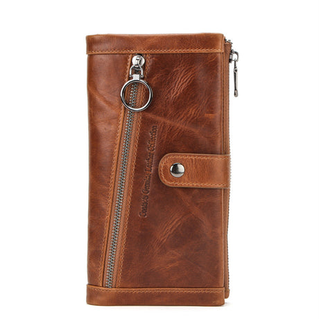 Leather Men's Wallet Multifunctional Long - Dazpy