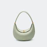 Luxury Crescent Leather Shoulder Bag