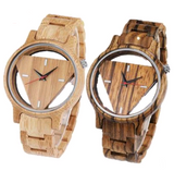 New wooden table creative hollow fashion wood watch - Dazpy