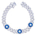 Blue Eyes Zircon Cuban Bracelet Inlaid With Zircon Jewelry - Dazpy