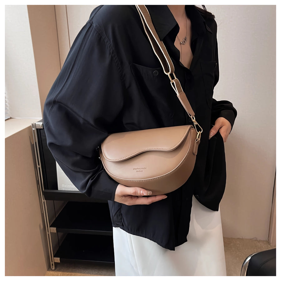 Bolso bandolera de hombro con cadena de cuero elegante de verano para mujer