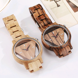 New wooden table creative hollow fashion wood watch - Dazpy