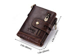 Leather men's wallet coin purse - Dazpy