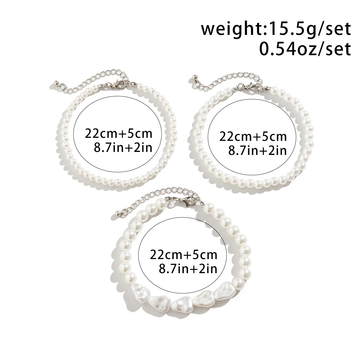 Boho Chic Multi-Layer Pearl Anklet - Summer Beach Foot Jewelry for Women