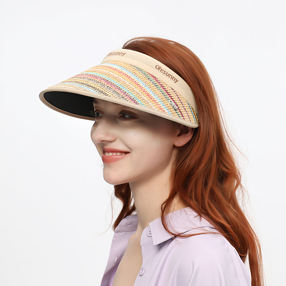 Sombrero de visera con protección UV para mujer