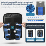 Durable Business Laptop Backpack with Double-Layer Zipper