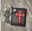 Short cross wallet with chain - Dazpy