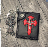 Short cross wallet with chain - Dazpy