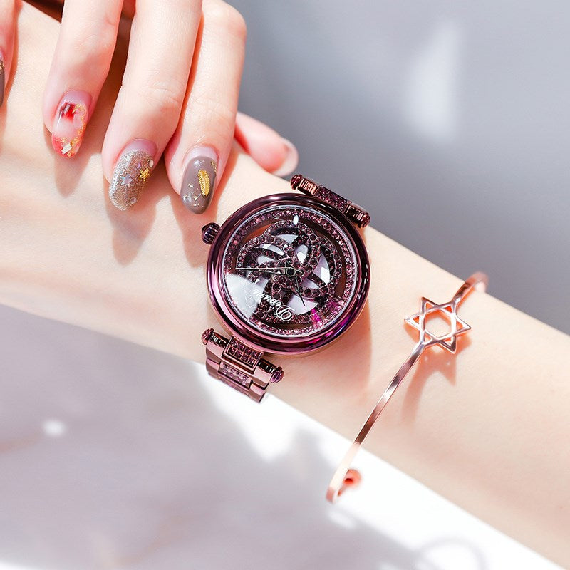 Flower steel belt watch - Dazpy