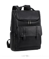 Top Layer Backpackage Genuine Leather Large Capacity