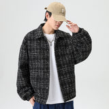 Men's High Street Design Plaid Jacket