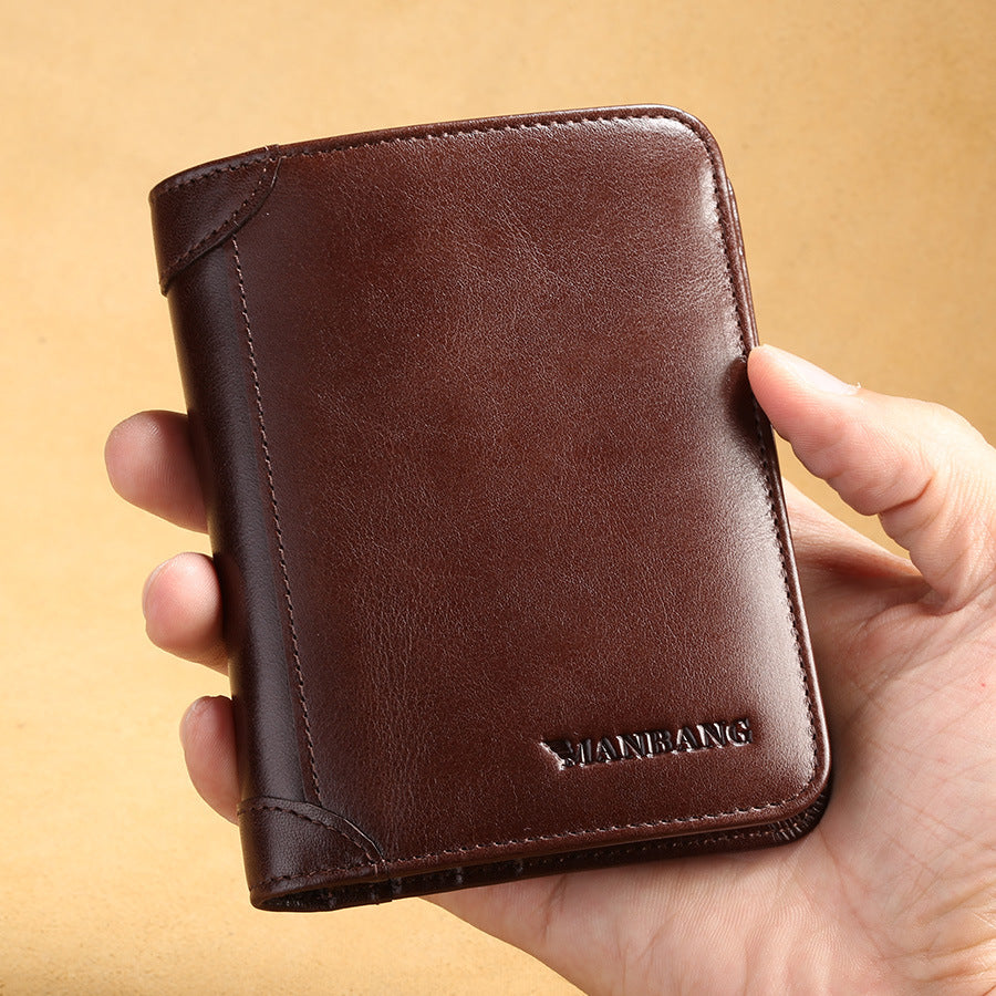 First layer leather wallet - Dazpy