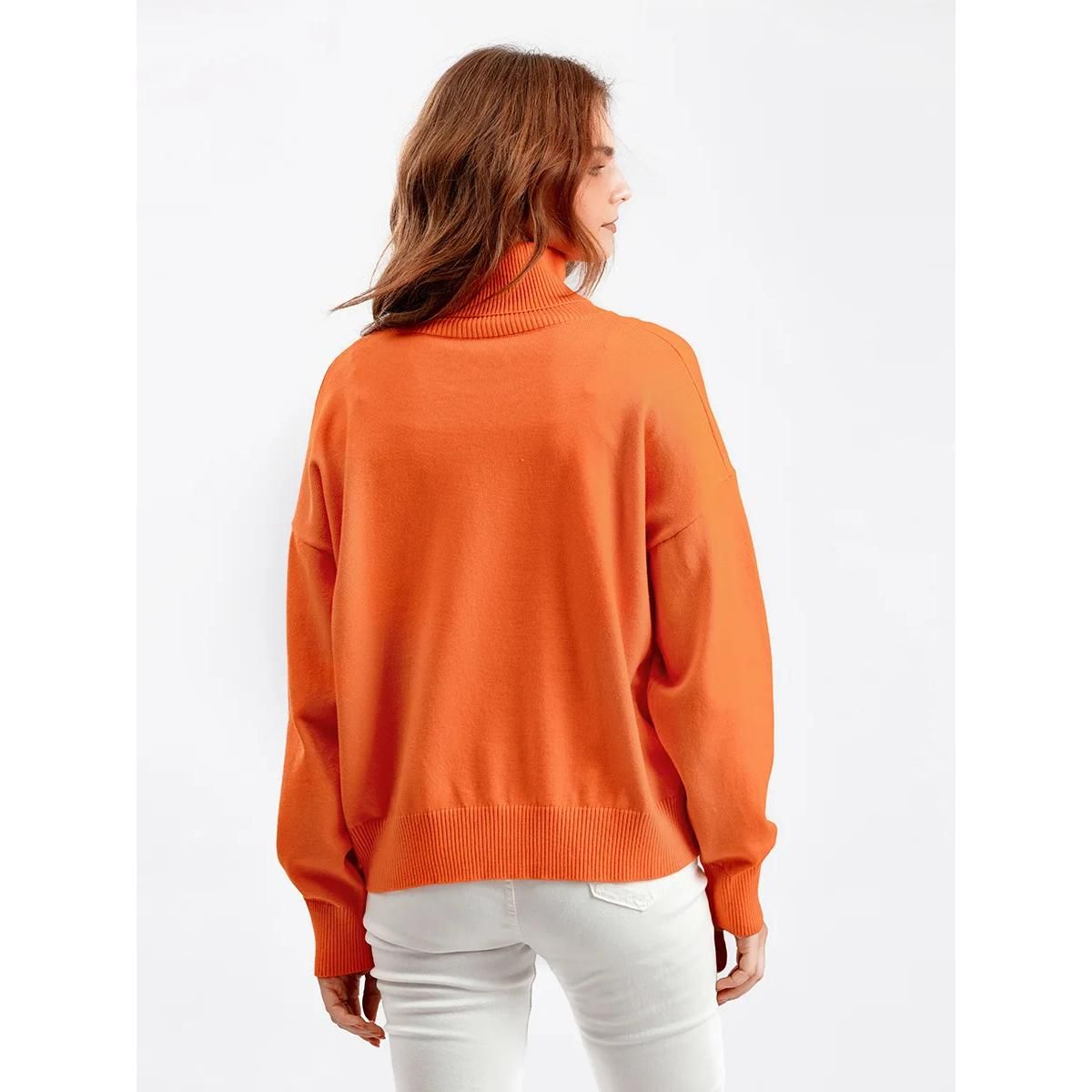 Schicker übergroßer Rollkragenpullover