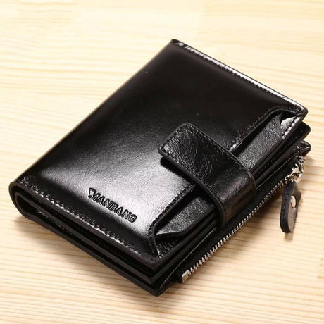 Men's leather wallet wallet card holder - Dazpy