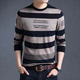 Youth Striped Casual Pullover Sweater