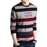 Youth Striped Casual Pullover Sweater