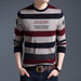 Youth Striped Casual Pullover Sweater