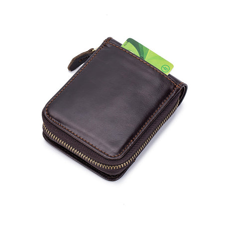 Cowhide Men's Wallet First Layer Cowhide Money Change - Dazpy