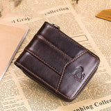 Cowhide Men's Wallet First Layer Cowhide Money Change - Dazpy