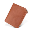 Multi-Card Position Leather RFID Short Vertical Clutch - Dazpy