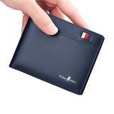 Ultra-Thin Mini Men's Short Leather Wallet - Dazpy