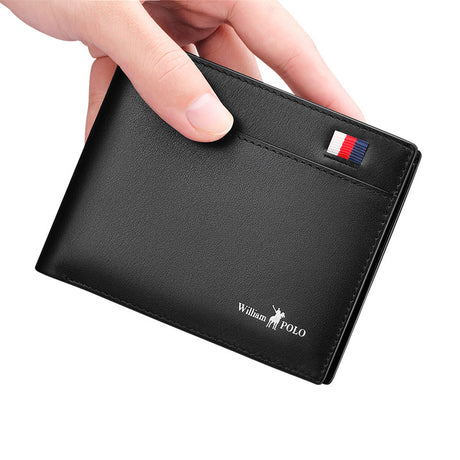 Ultra-Thin Mini Men's Short Leather Wallet - Dazpy