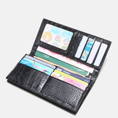 Men's  Leather Wallet Long Wallet - Dazpy